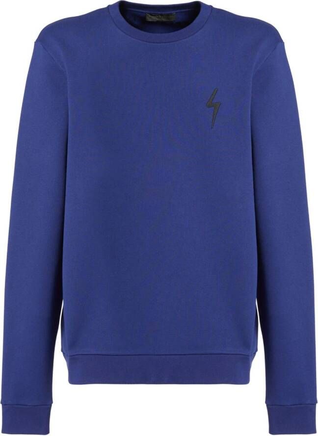 Giuseppe Zanotti Hostap katoenen sweater Blauw