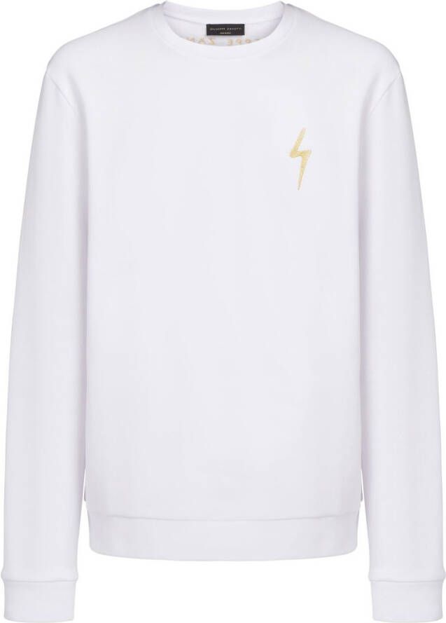 Giuseppe Zanotti Sweater met logo Wit