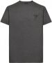 Giuseppe Zanotti T-shirt met geborduurd logo Grijs - Thumbnail 1