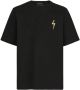 Giuseppe Zanotti T-shirt met geborduurd logo Zwart - Thumbnail 1