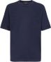 Giuseppe Zanotti T-shirt met logopatch Blauw - Thumbnail 1