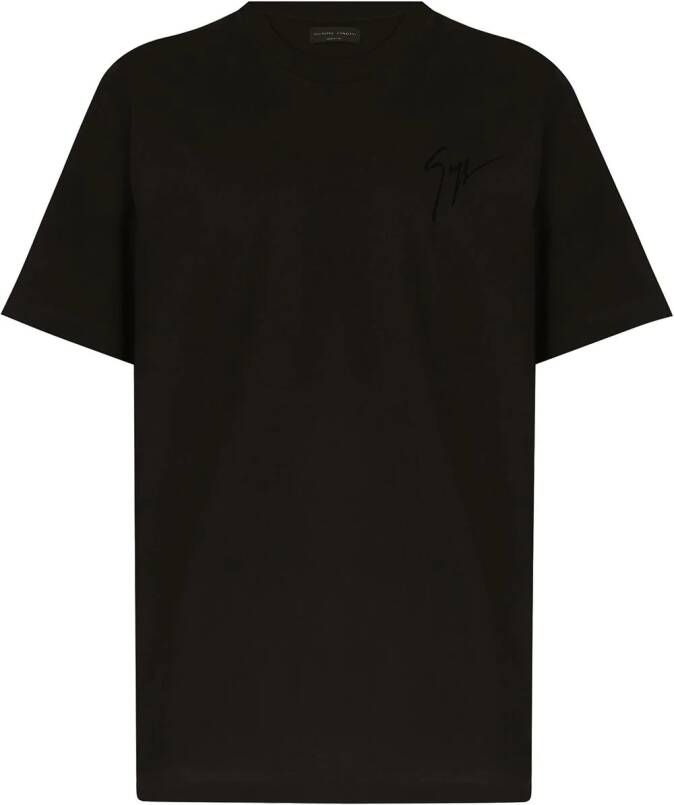 Giuseppe Zanotti T-shirt met ronde hals Zwart