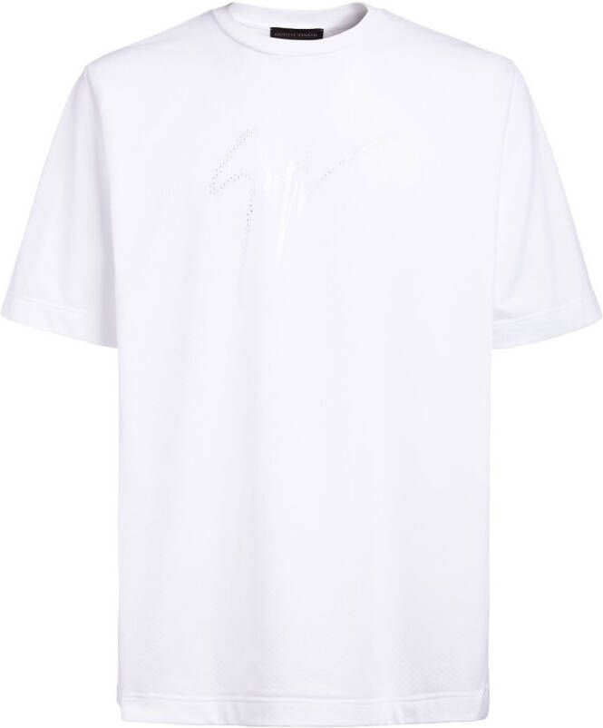 Giuseppe Zanotti T-shirt met uitgesneden detail Wit