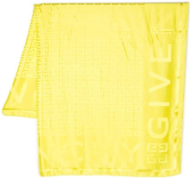 Givenchy Sjaal met jacquard print Geel