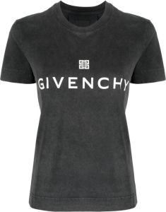 Givenchy 4G logo-print round-neck T-shirt Grijs