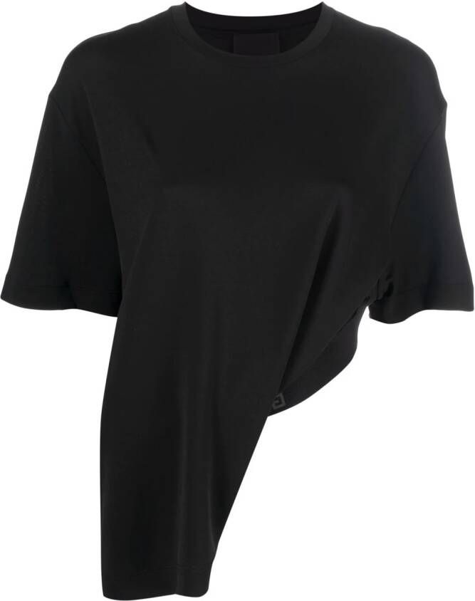Givenchy Asymmetrisch T-shirt Zwart