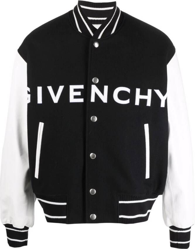 Givenchy Bomberjack met contrasterende mouwen Zwart