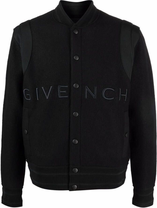 Givenchy Bomberjack met geborduurd logo Zwart