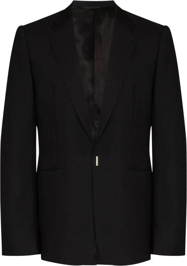 Givenchy Colbert met enkele rij knopen Zwart