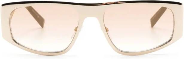 Givenchy Zonnebril met rechthoekig montuur Goud