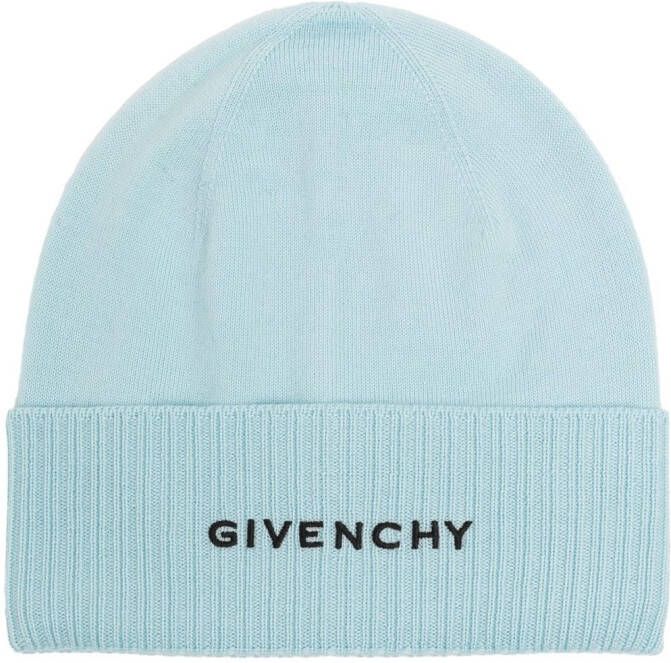 Givenchy Muts met geborduurd logo Blauw