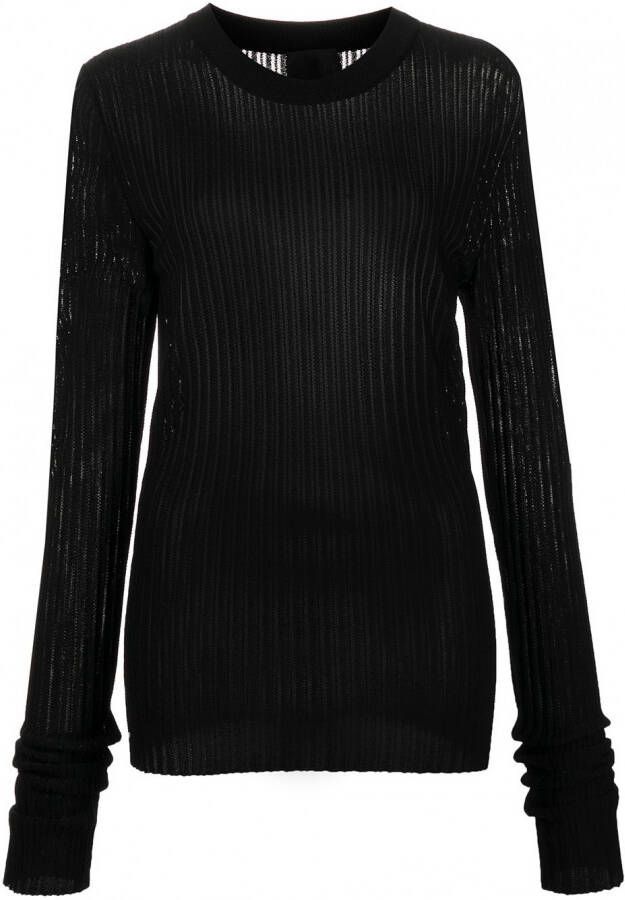 Givenchy Ribgebreide trui Zwart