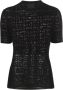 Givenchy Fluwelen T-shirt Zwart - Thumbnail 1