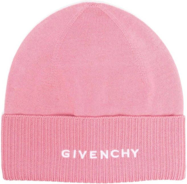 Givenchy Geribbelde muts Roze