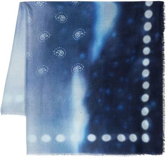 Givenchy Sjaal met grafische print Blauw