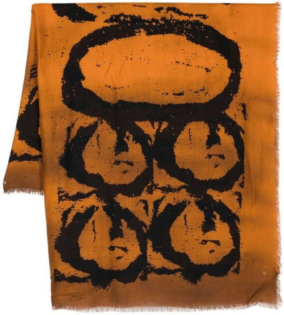 Givenchy Sjaal met grafische print Bruin