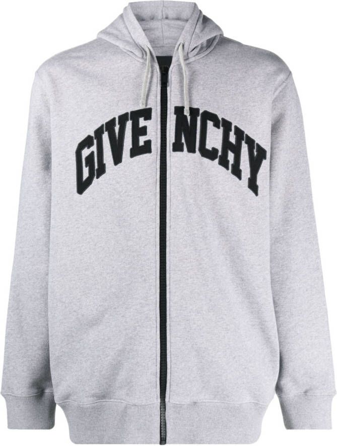 Givenchy Hoodie met logopatch Grijs