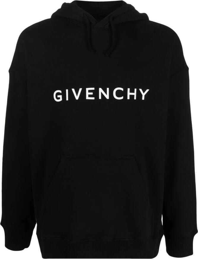 Givenchy Hoodie met logoprint Zwart