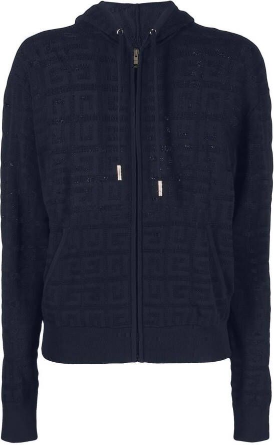 Givenchy Hoodie met rits Blauw