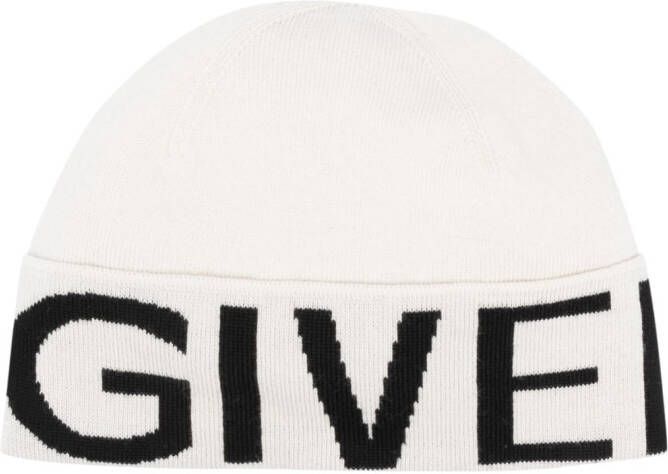Givenchy Muts met intarsia logo Beige