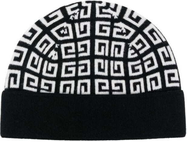 Givenchy Jurk met monogram logo Zwart