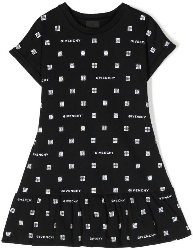 Givenchy Kids Peplum jurk Zwart