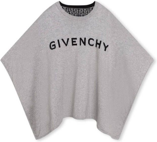Givenchy Kids Omkeerbare cape Grijs