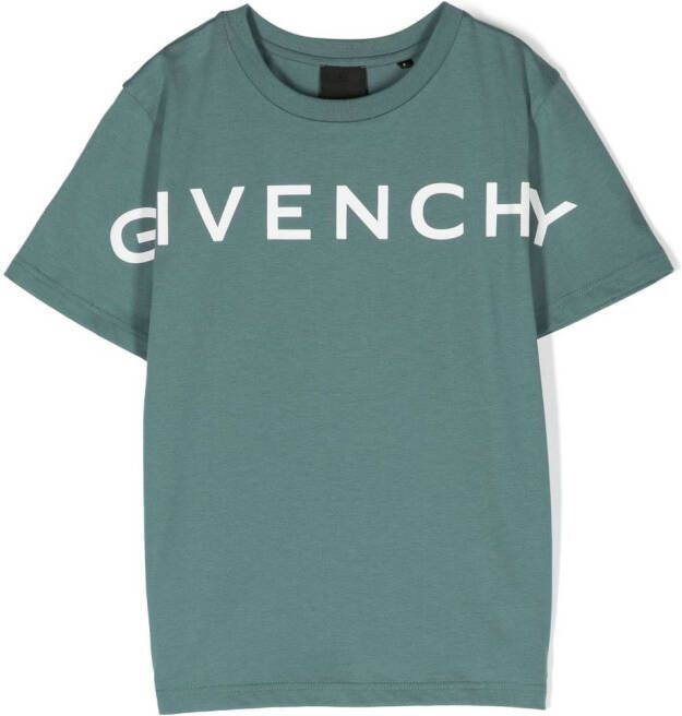 Givenchy Kids T-shirt met 4G-motief Groen