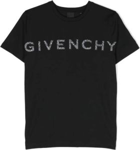 Givenchy Kids T-shirt met logoprint Zwart