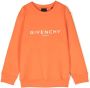 Givenchy Kids Sweater met logoprint Oranje - Thumbnail 1