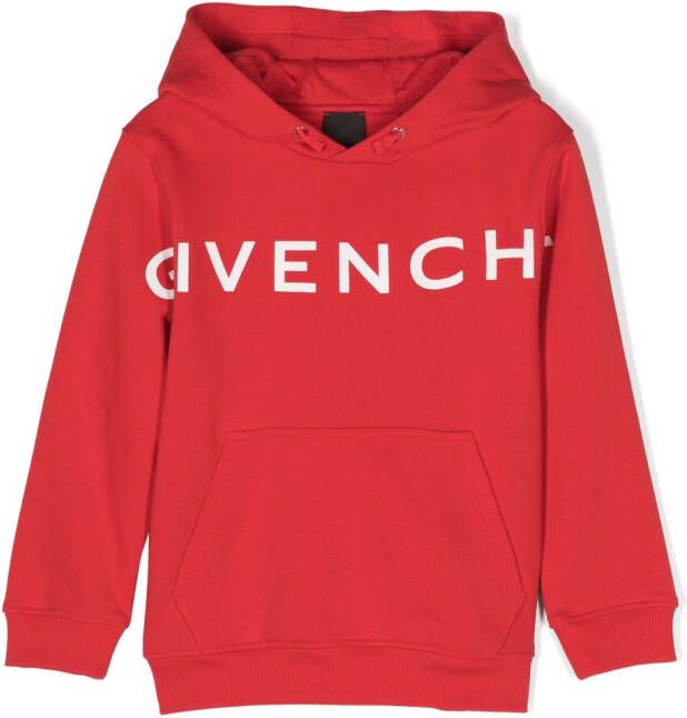 Givenchy Kids Fleece hoodie Rood