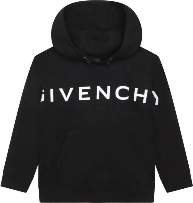 Givenchy Kids Hoodie met print Zwart