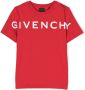 Givenchy Kids T-shirt met sterprint Rood - Thumbnail 1