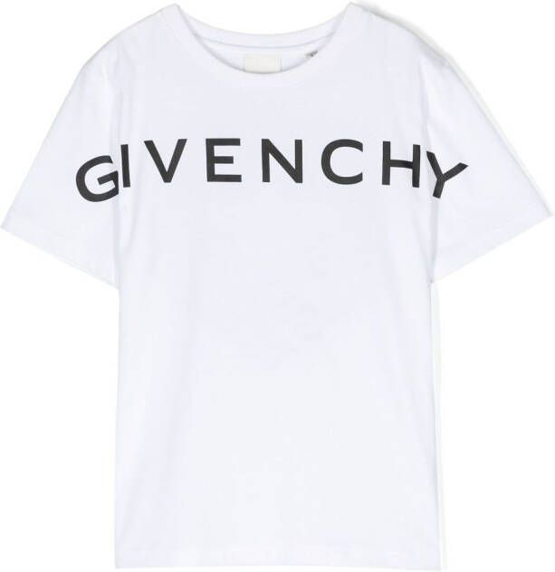 Givenchy Kids T-shirt met sterprint Wit