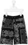 Givenchy Kids Bermuda shorts met bandanaprint Zwart - Thumbnail 1