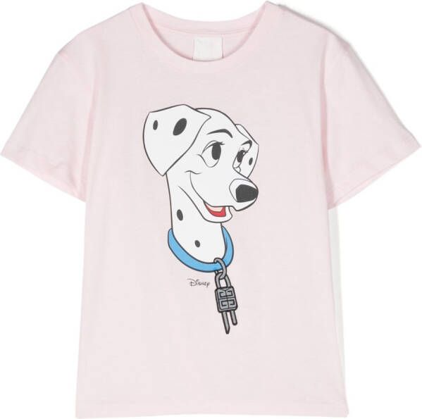 Givenchy Kids T-shirt met print Roze