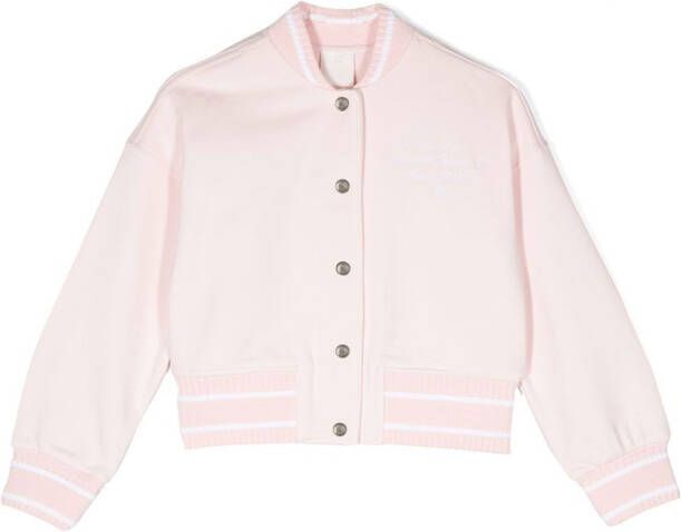 Givenchy Kids Bomberjack van katoen Roze