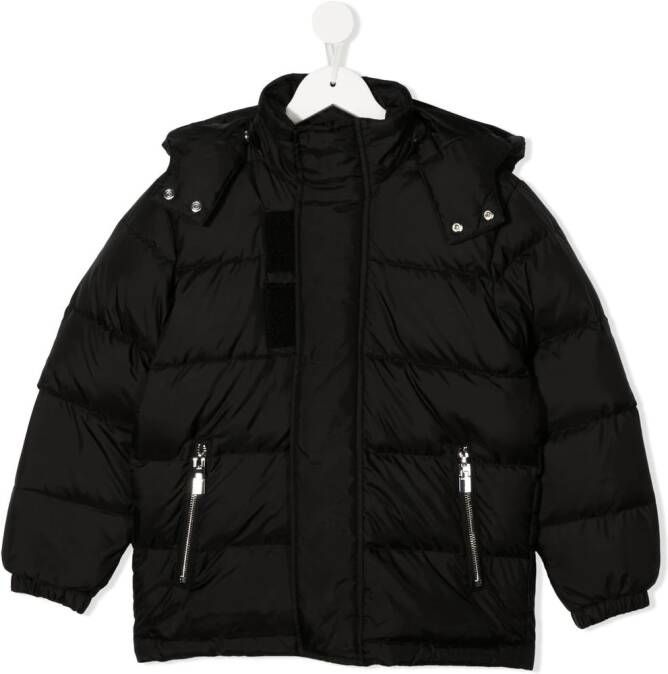 Givenchy Kids Donsjack met logo Zwart