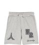 Givenchy Kids Trainingsshorts met geborduurd logo Grijs - Thumbnail 1