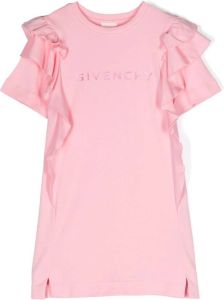 Givenchy Kids T-shirtjurk met logo Roze
