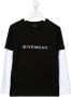 Givenchy Kids Gelaagd T-shirt Zwart - Thumbnail 1