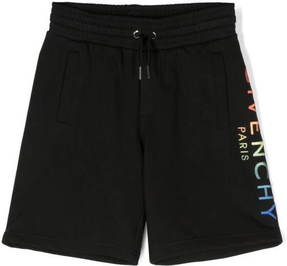 Givenchy Kids Shorts met logo Zwart