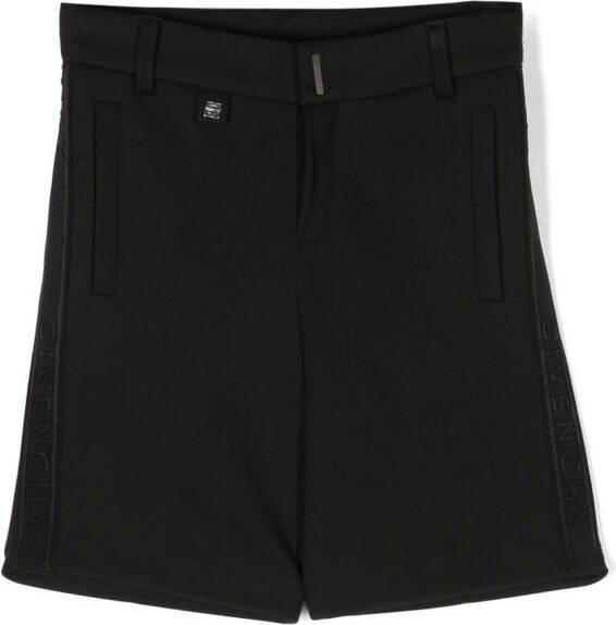 Givenchy Kids High waist shorts Zwart