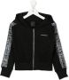 Givenchy Kids Hoodie met geborduurd logo Zwart - Thumbnail 1