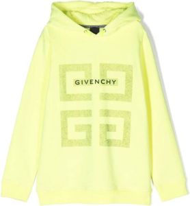Givenchy Kids Hoodie met logoprint Geel
