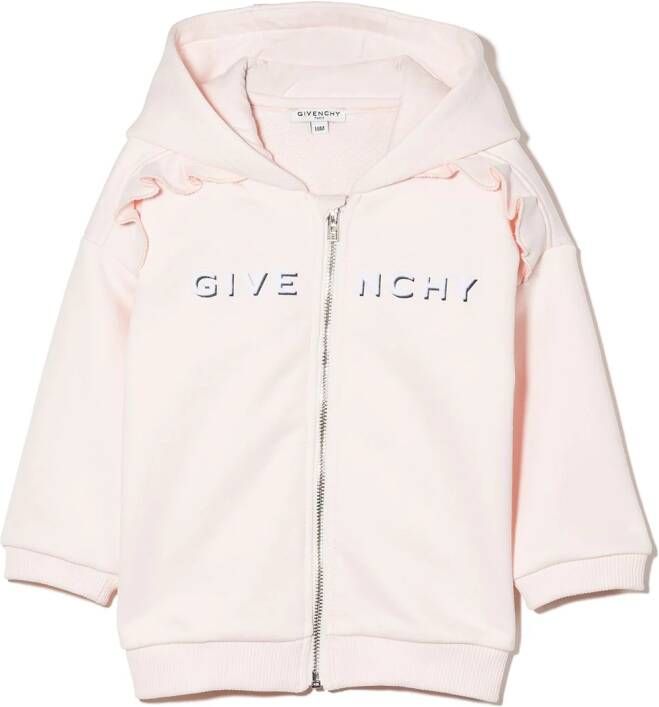 Givenchy Kids Hoodie met logoprint Roze