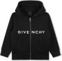 Givenchy Kids Hoodie met logoprint Zwart - Thumbnail 1