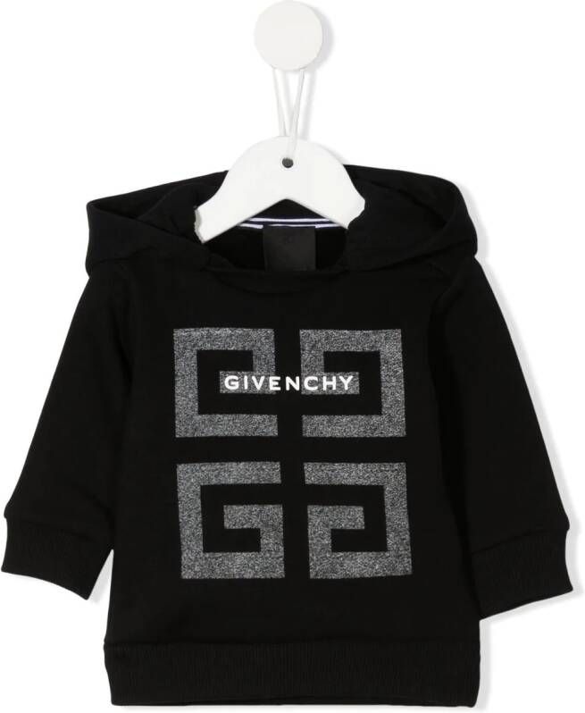 Givenchy Kids Hoodie met logoprint Zwart