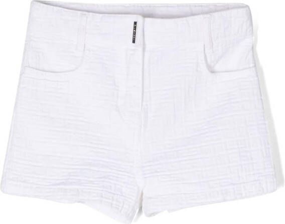 Givenchy Kids Katoenen shorts Wit