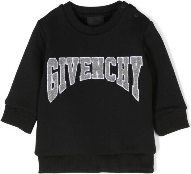 Givenchy Kids Sweater met logopatch Zwart